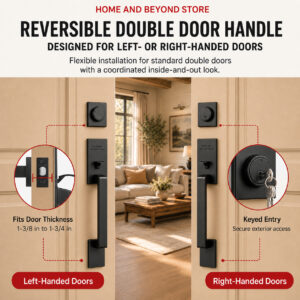 Alternative view of Double Front Door Handle Set