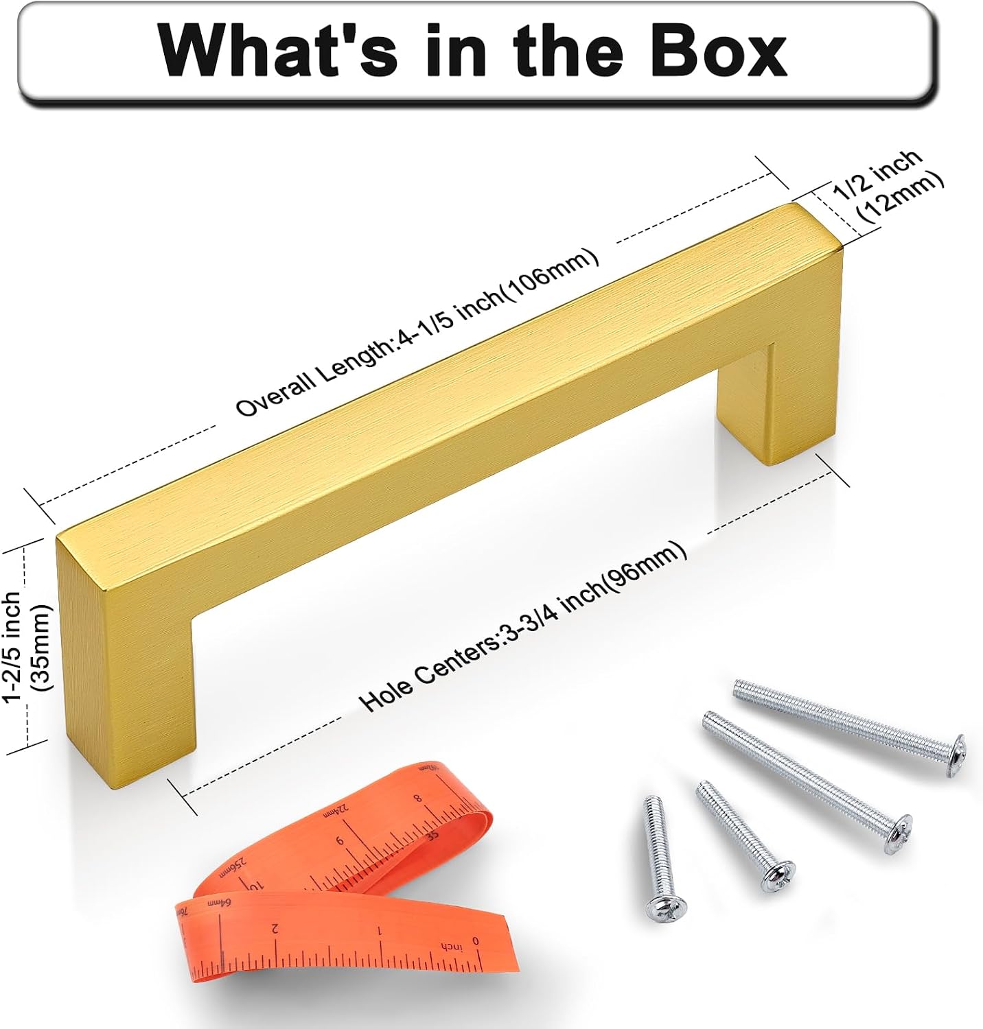 Modern Square Drawer Pulls - Image 3